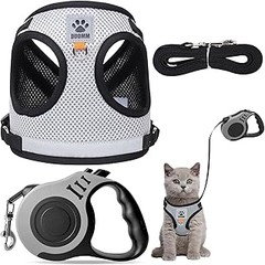 ¿Cuáles son los mejores materiales para arneses y correas de gatos?