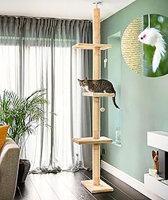 Descubre los diferentes tipos de árboles para gatos hasta el techo