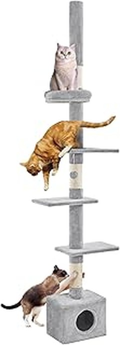 Descubre las ventajas de usar un árbol para gatos hasta el techo