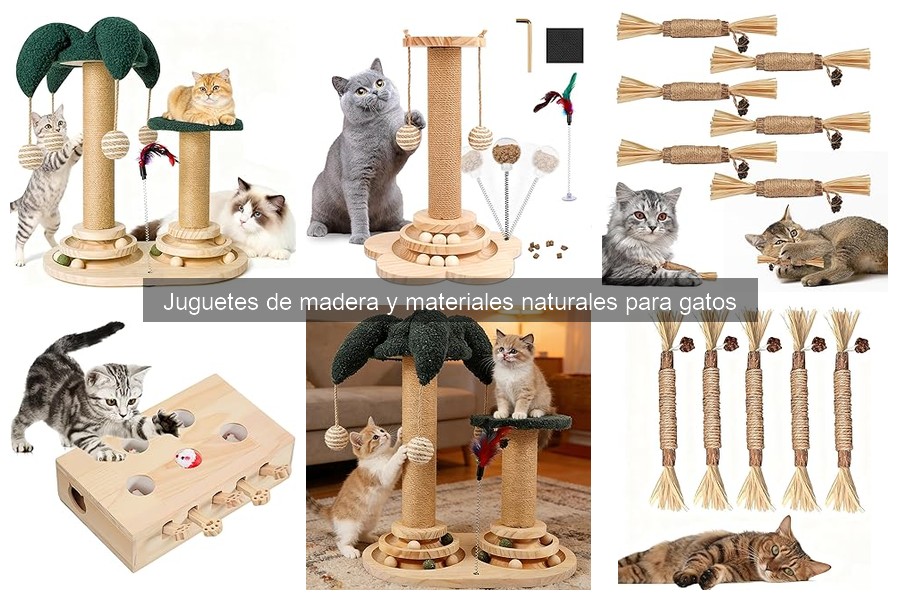 Alternativas a los juguetes de madera para gatos
