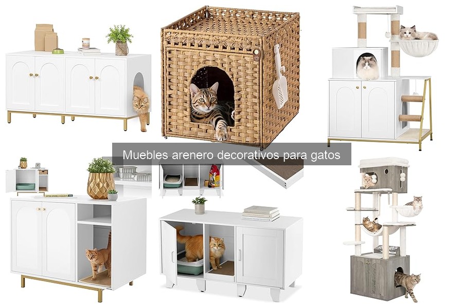 Alternativas a muebles areneros decorativos para gatos