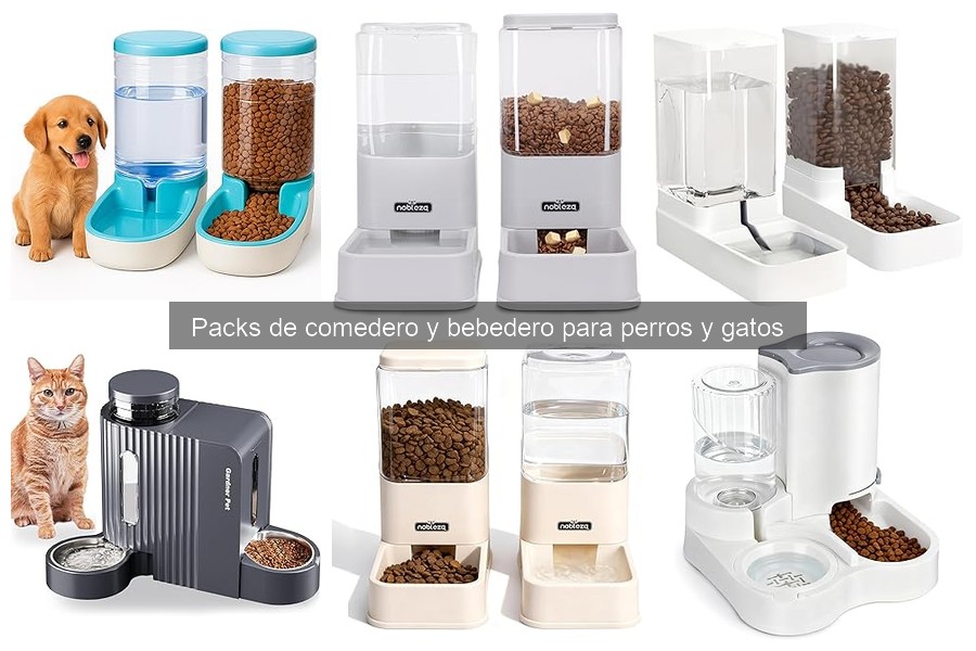 Alternativas a Packs de Comedero y Bebedero para Mascotas
