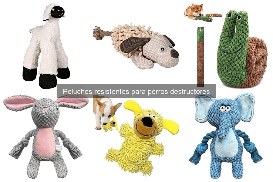 Alternativas a peluches resistentes para perros destructores