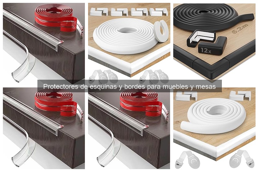 ** Alternativas a protectores de esquinas y bordes para muebles