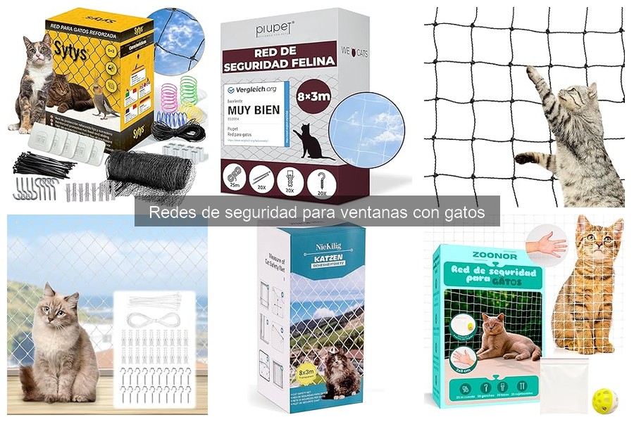 Alternativas a redes de seguridad para proteger a los gatos