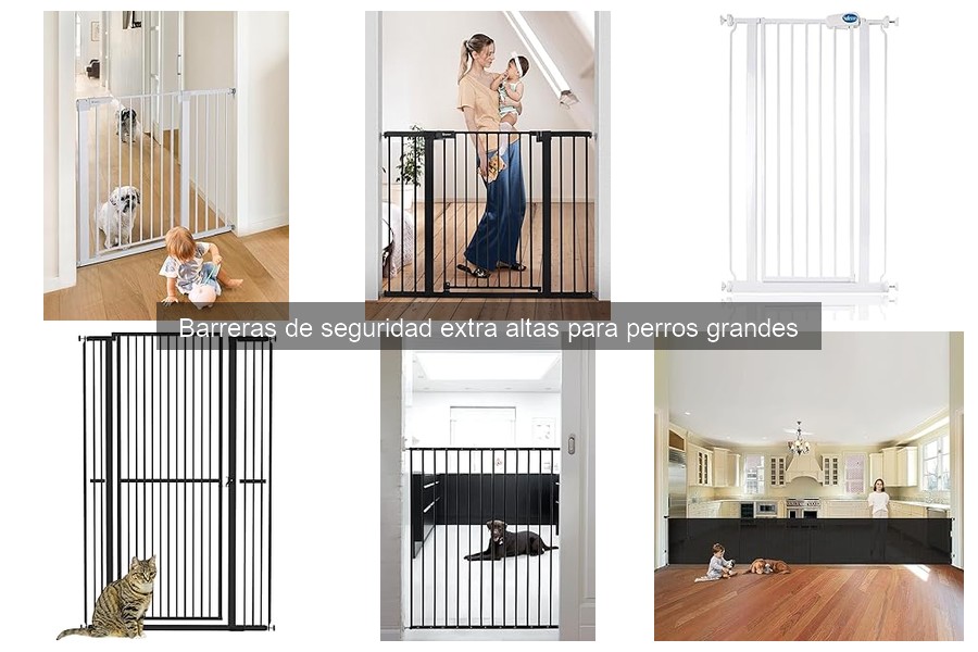 Barreras de seguridad extra altas para escaleras con perros
