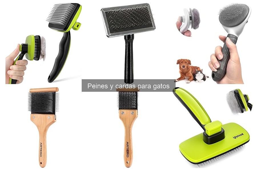 Beneficios de usar peines y cardas para gatos