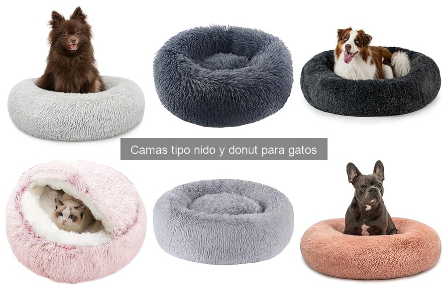 Camas tipo nido y donut para gatos con problemas articulares