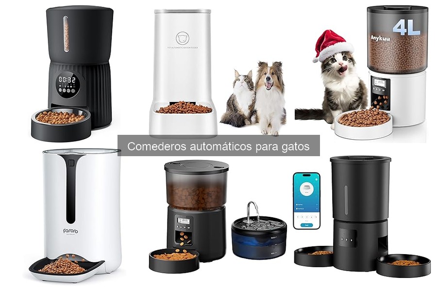 Comederos automáticos para gatos con control de porciones