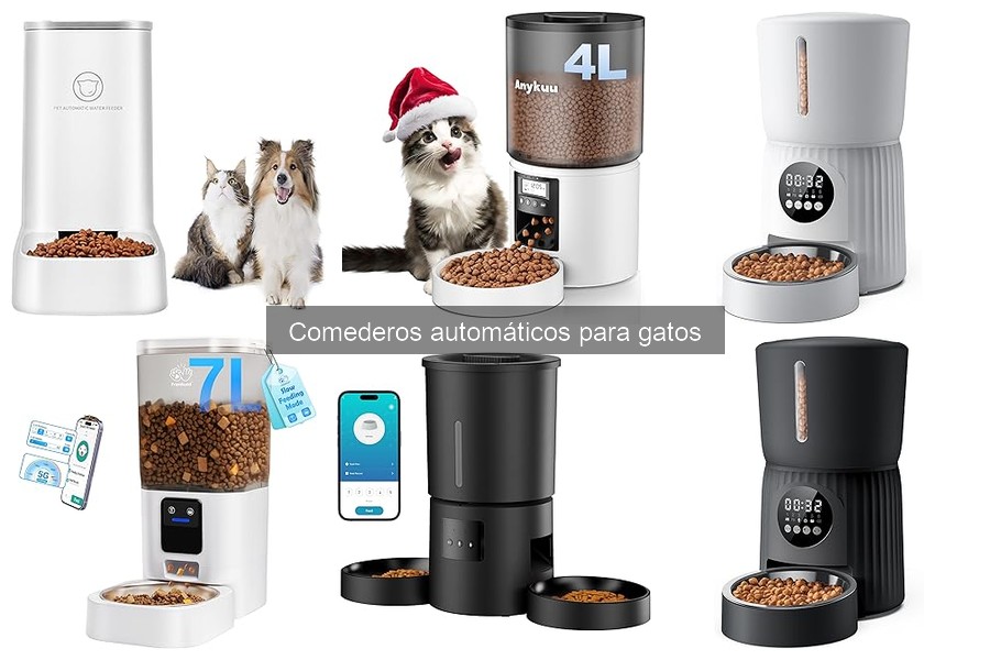 Comederos automáticos para gatos con programación eficiente
