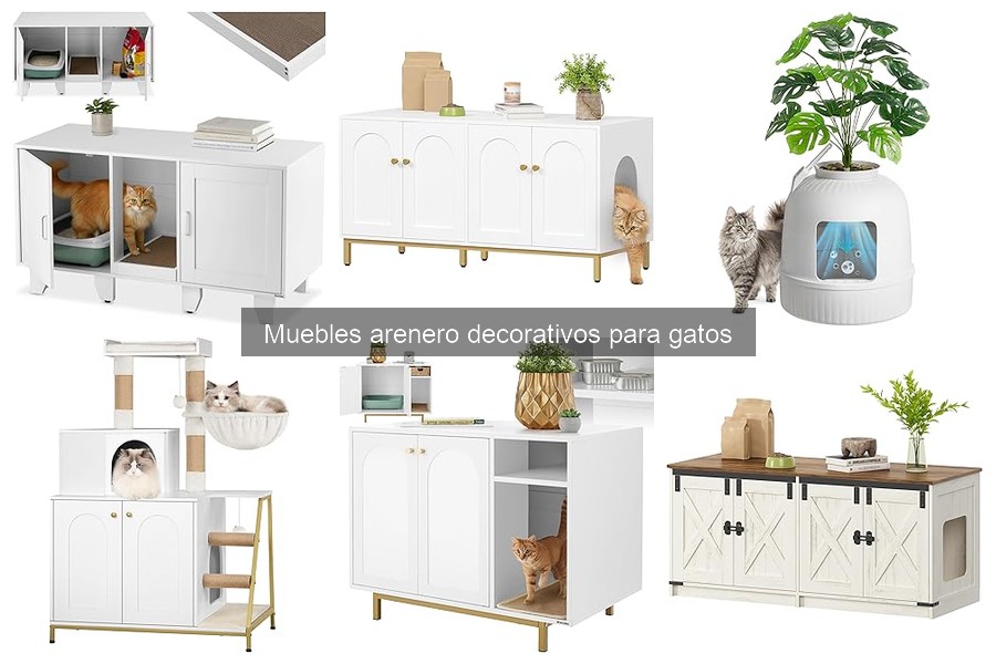 Cómo cuidar y mantener muebles areneros decorativos para gatos