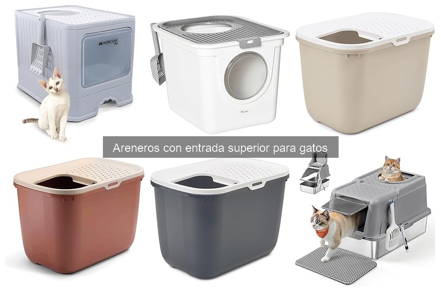 Cómo instalar areneros con entrada superior para gatos