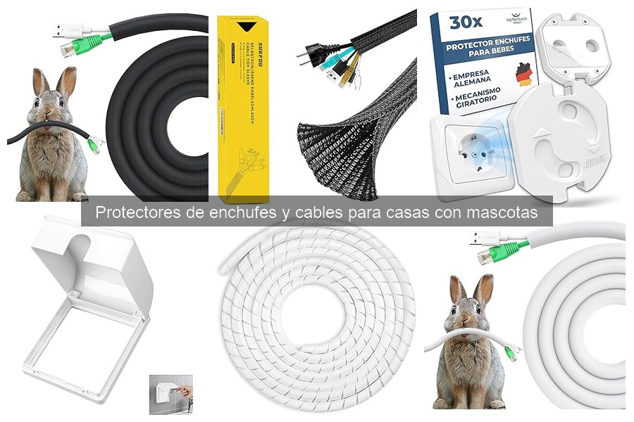 Cómo instalar protectores de enchufes y cables para mascotas