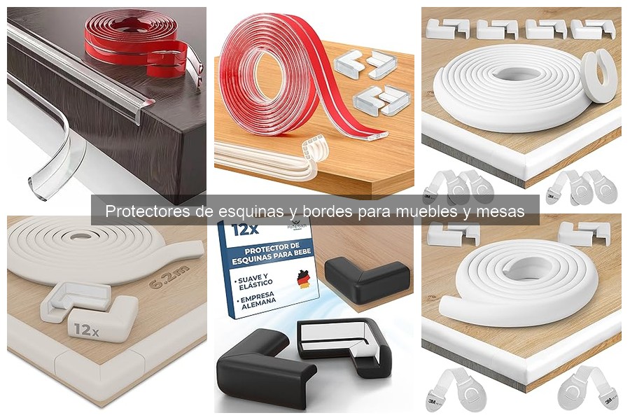 Cómo instalar protectores de esquinas y bordes en muebles
