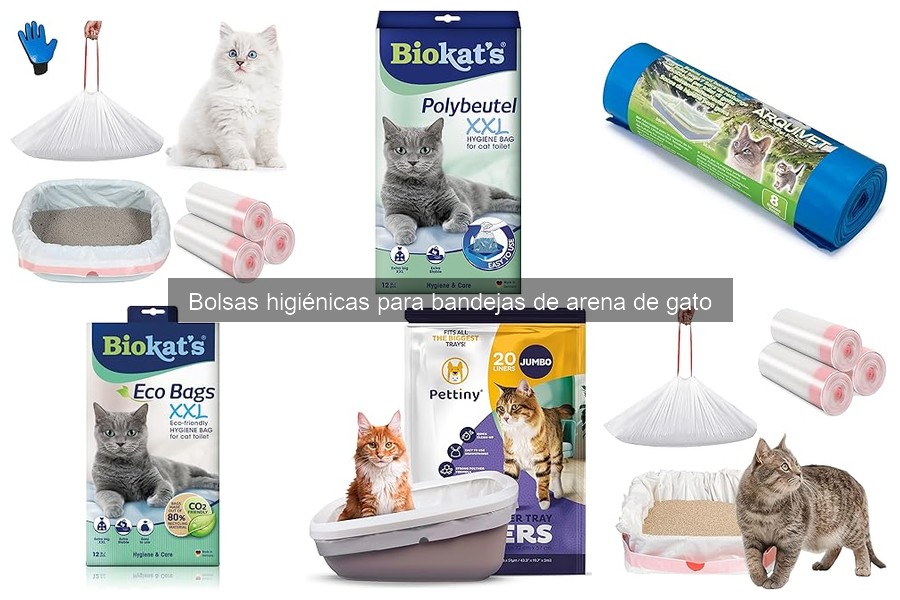 Cómo mantener bolsas higiénicas de bandejas de arena de gato