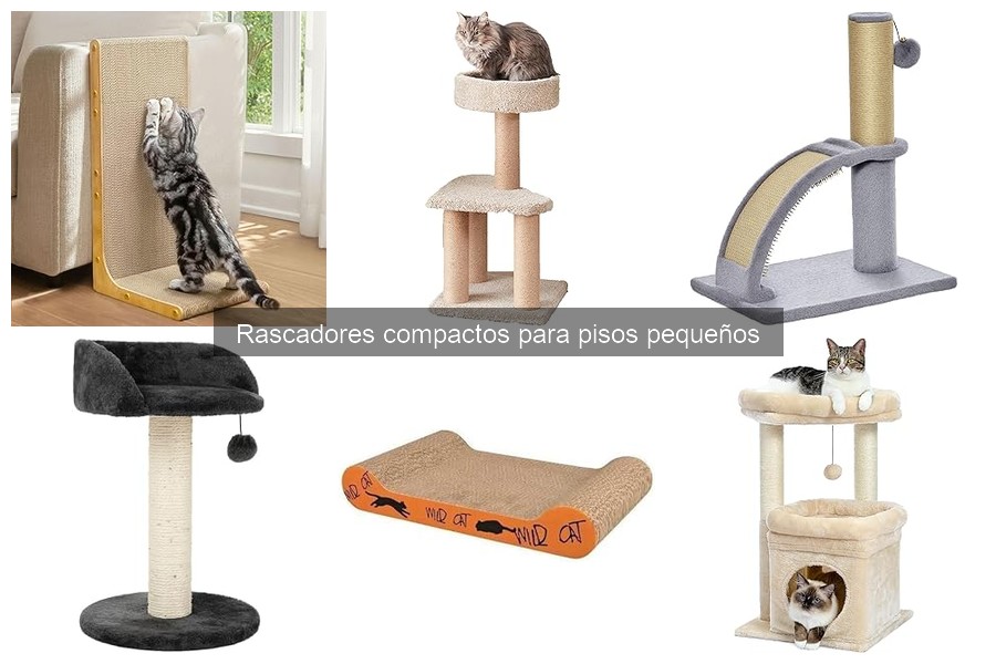 Cómo mantener rascadores compactos para gatos en pisos pequeños