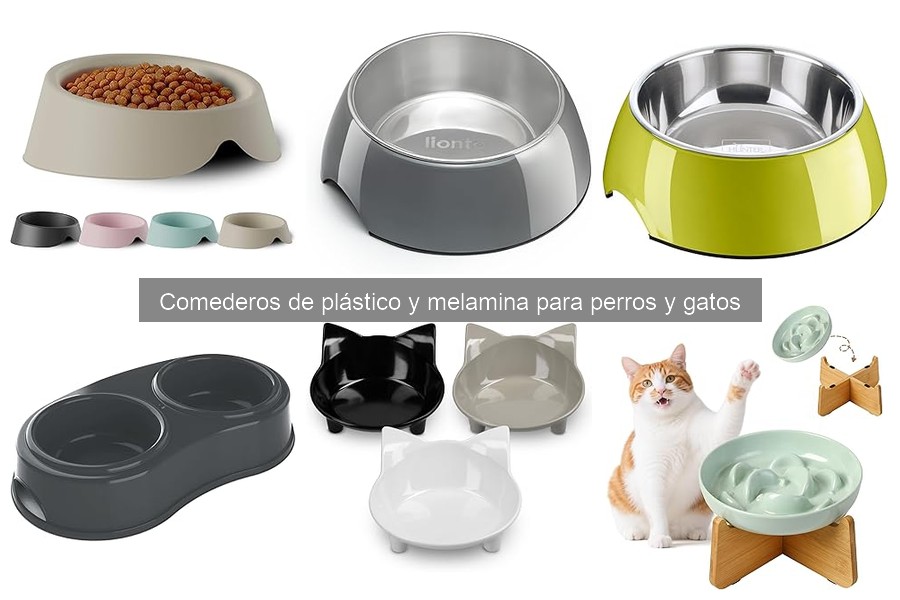 Comparativa: Comederos de plástico vs melamina para mascotas