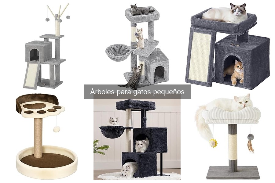 ** Comparativa de Materiales en Árboles para Gatos Pequeños