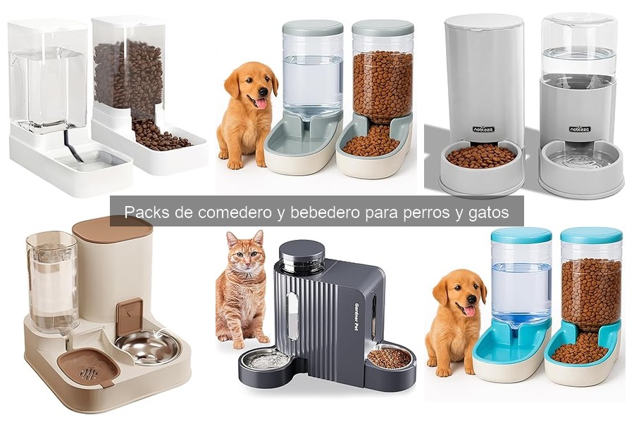 Comparativa de Packs de Comedero y Bebedero: Plástico vs. Acero Inox.