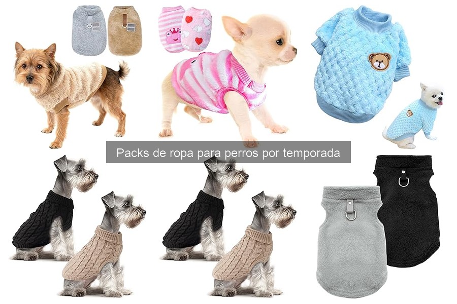 Comparativa de Packs de Ropa para Perros por Temporada