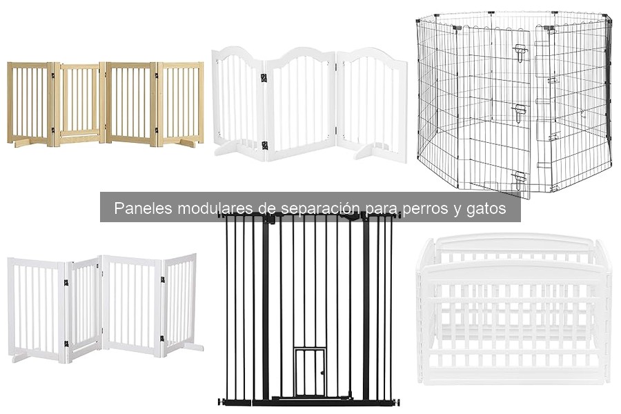 Comparativa de paneles modulares para perros y gatos