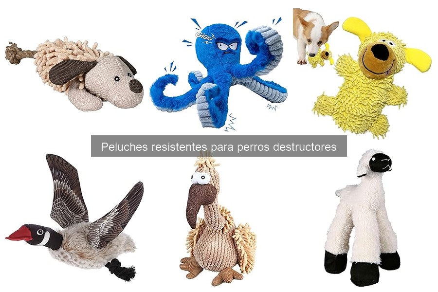 Comparativa de peluches resistentes para perros destructores