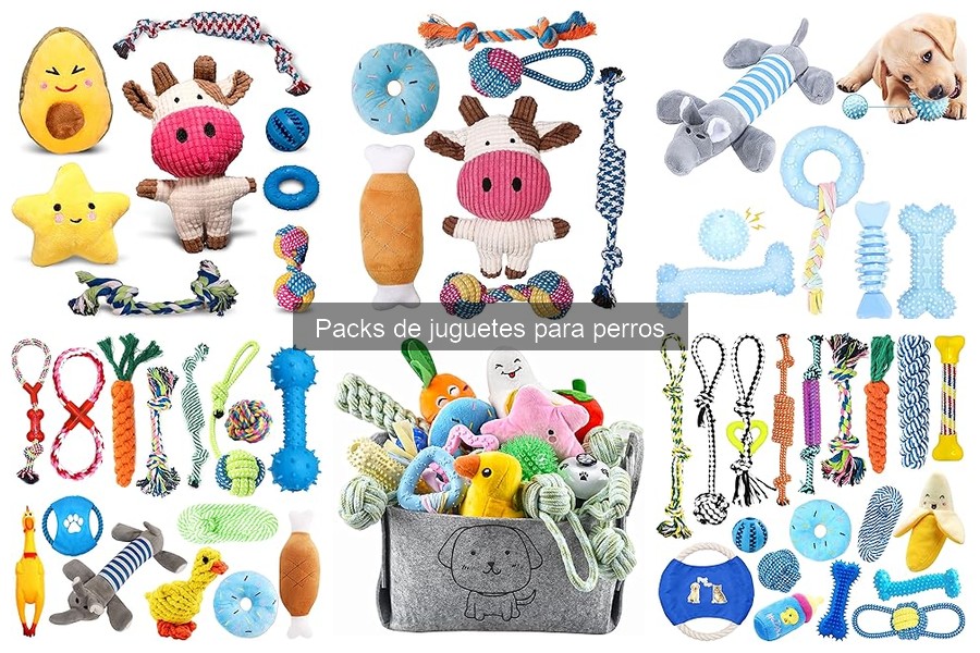 Comparativa de precios de packs de juguetes para perros