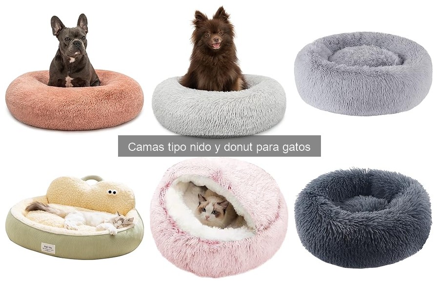 Dónde comprar camas tipo nido y donut para gatos baratos