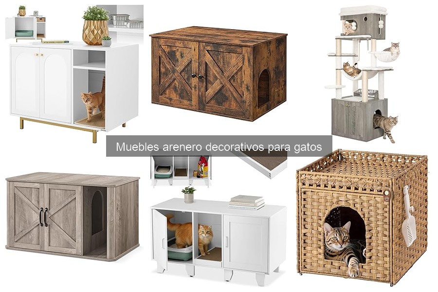 Dónde comprar muebles areneros decorativos para gatos