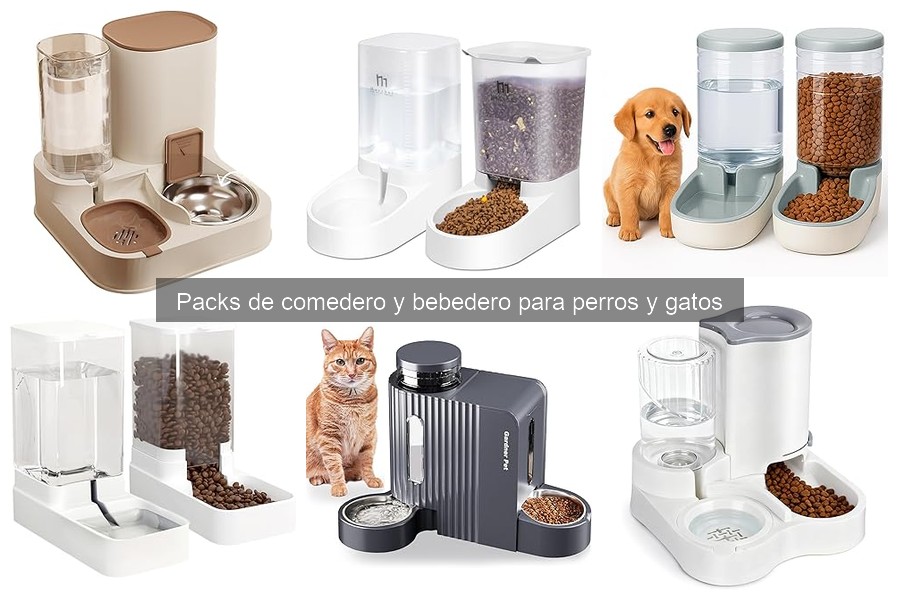 Dónde comprar packs de comedero y bebedero para mascotas