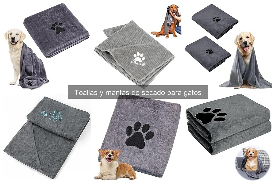 Dónde comprar toallas y mantas de secado para gatos a buen precio