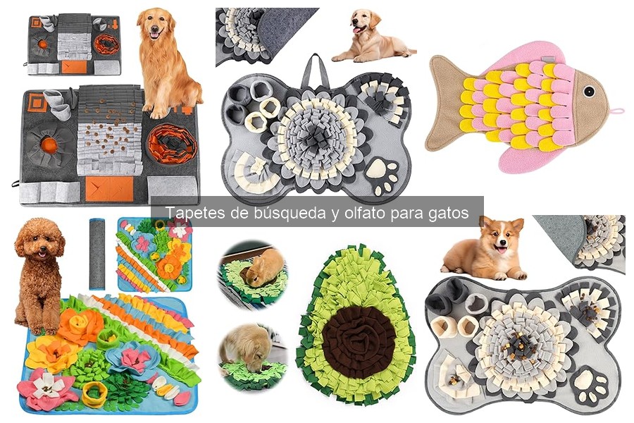 Efectos de los tapetes de búsqueda en el comportamiento de los gatos