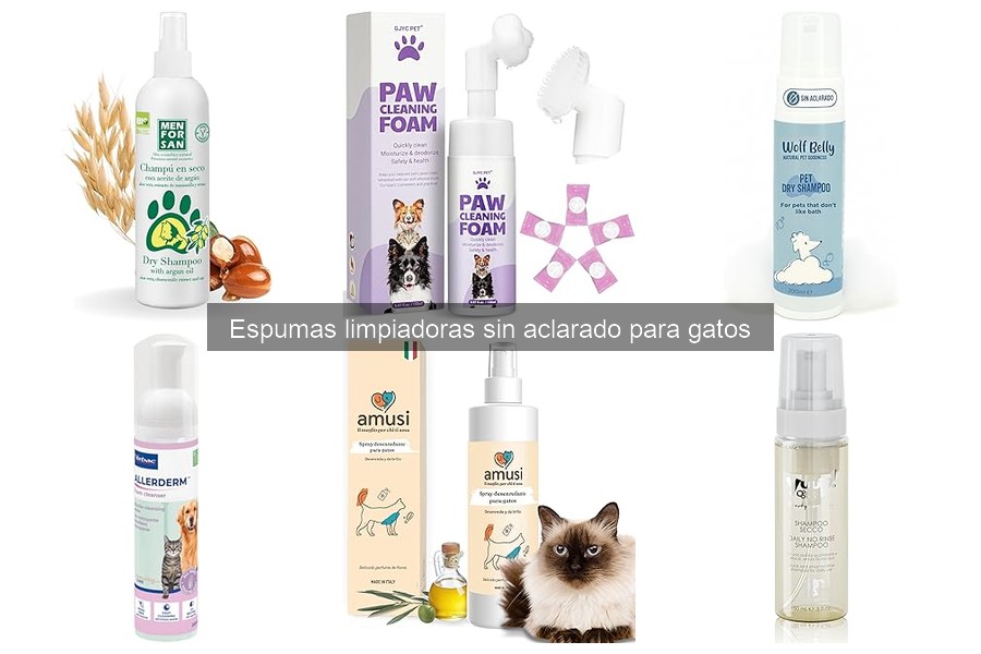 Espumas Limpiadoras Hipoalergénicas para Gatos con Alergias