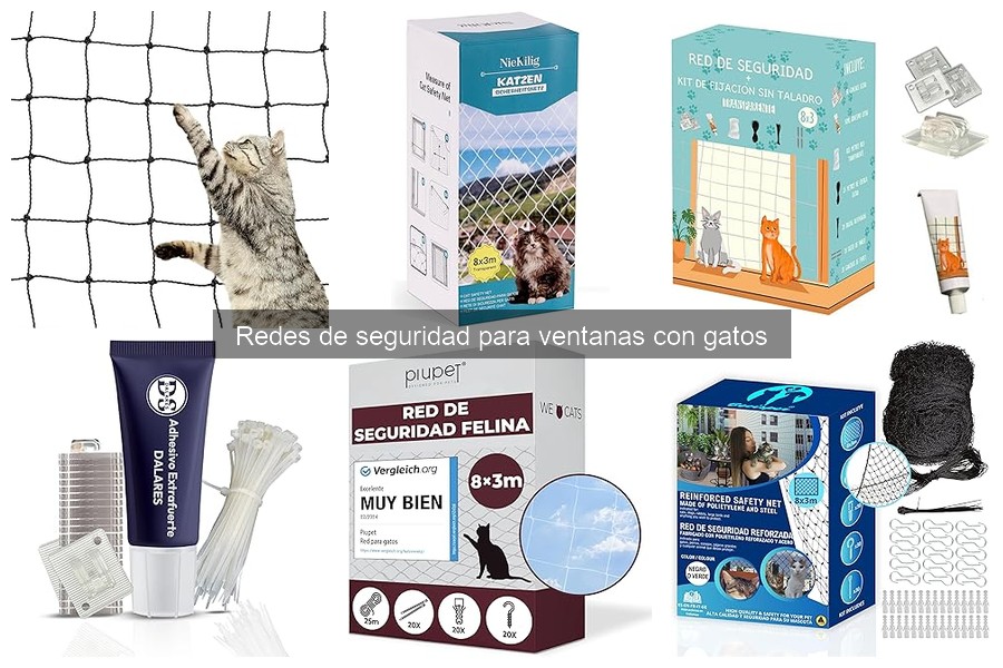 Guía de instalación de redes de seguridad para ventanas con gatos