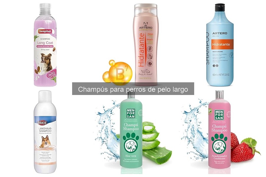 Ingredientes a evitar en champús para perros de pelo largo