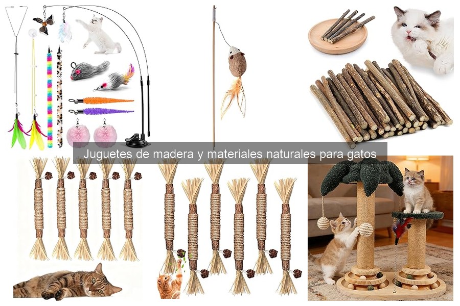Juguetes de madera para gatos: beneficios y características