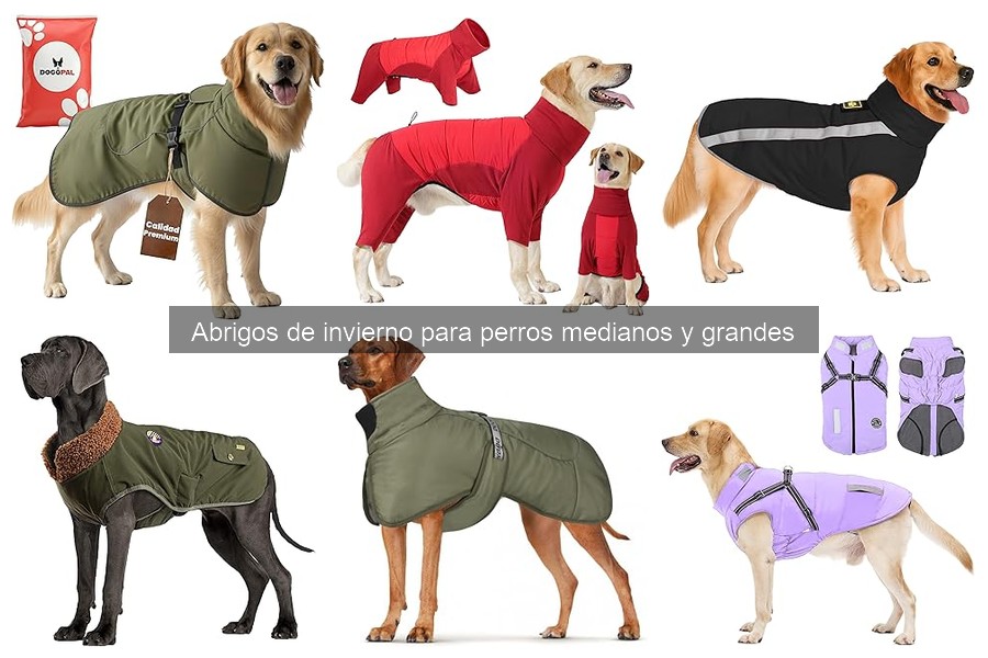 Los mejores abrigos de invierno para perros medianos y grandes