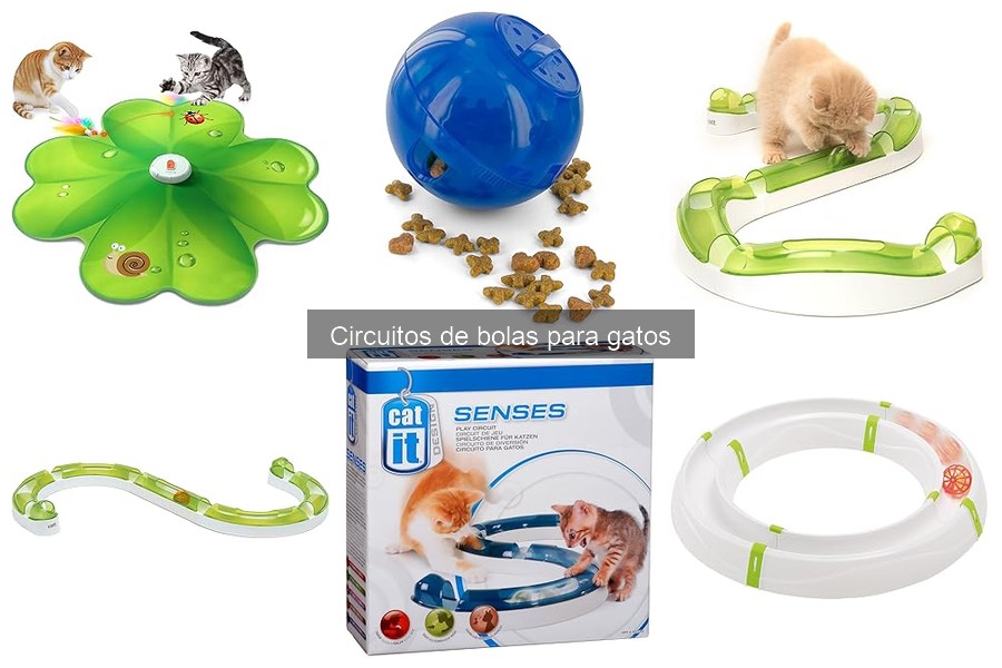 ** Mantén en buen estado los circuitos de bolas para gatos