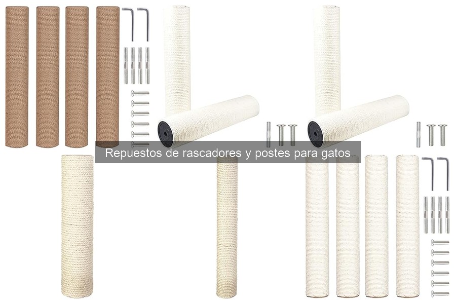 Mantenimiento de rascadores de gatos tras cambiar repuestos