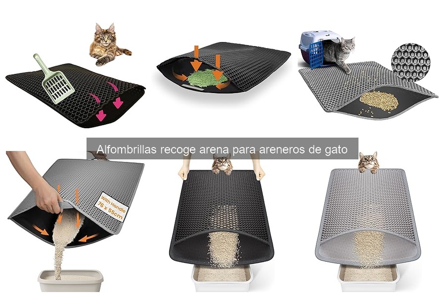 Mejores alfombrillas recoge arena para areneros de gato