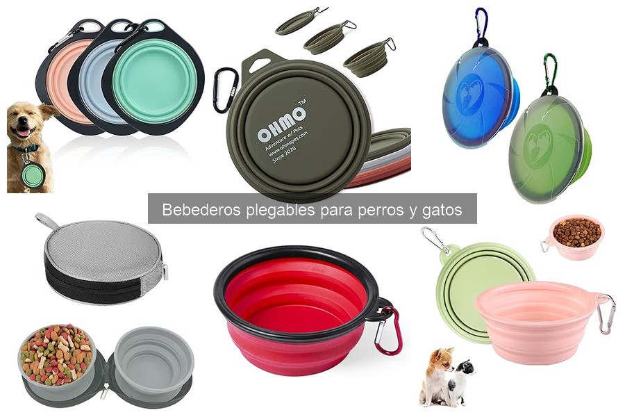 ** Mejores bebederos plegables para viajes con perros y gatos