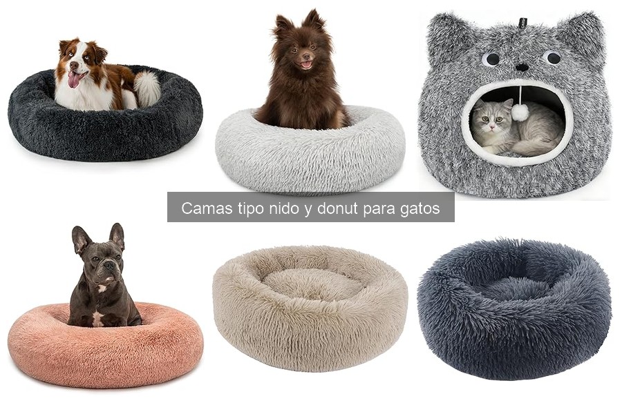 Mejores camas tipo nido y donut para gatos en 2023