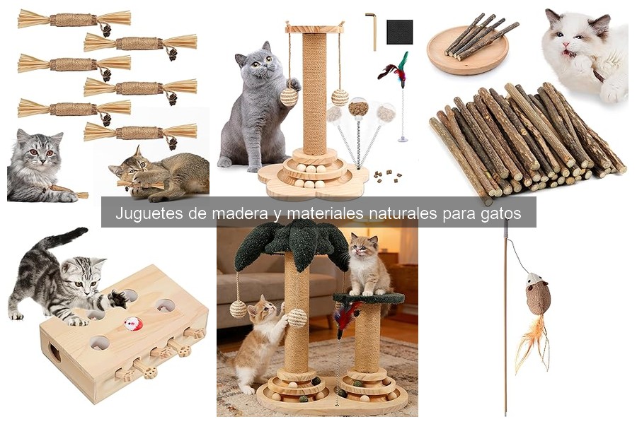 Mejores juguetes de madera para gatos según edad y tamaño