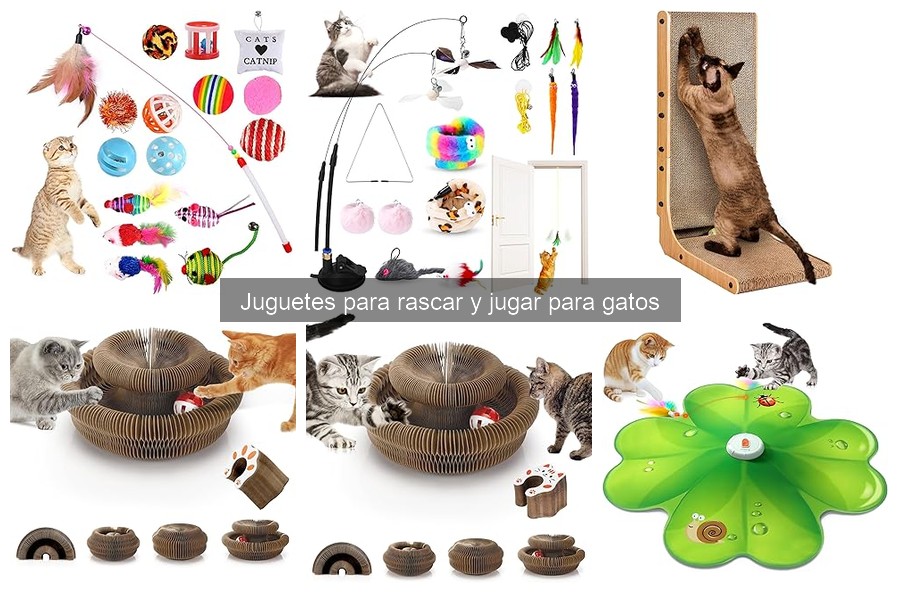 Mejores juguetes para rascar gatos de interior: comparativa