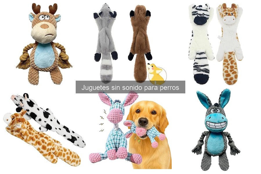 Mejores juguetes sin sonido para perros según edad y tamaño