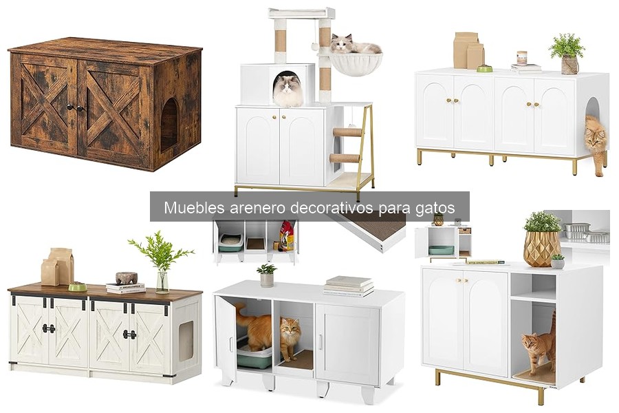 Mejores muebles areneros decorativos para espacios pequeños