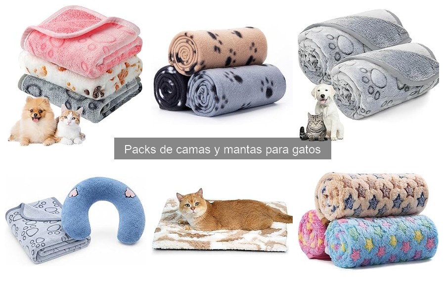 Mejores packs de camas y mantas para gatos en 2023