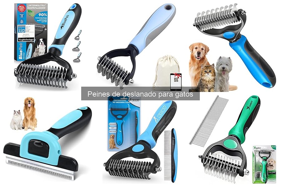 Mejores peines de deslanado para gatos de pelo largo