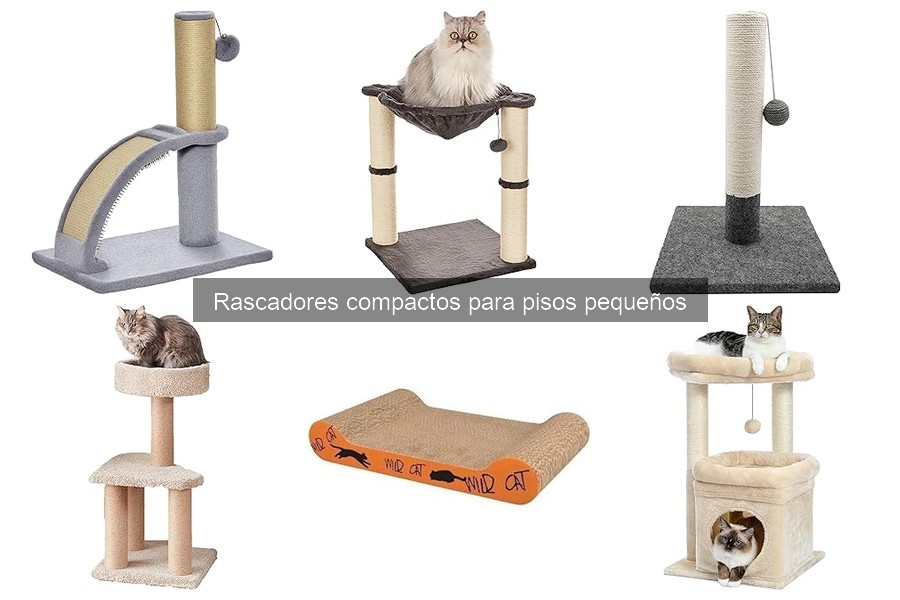 Mejores rascadores compactos para gatos en espacios pequeños