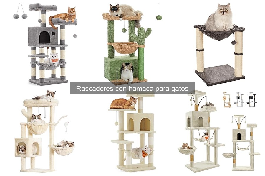 Mejores rascadores con hamaca para hogares pequeños
